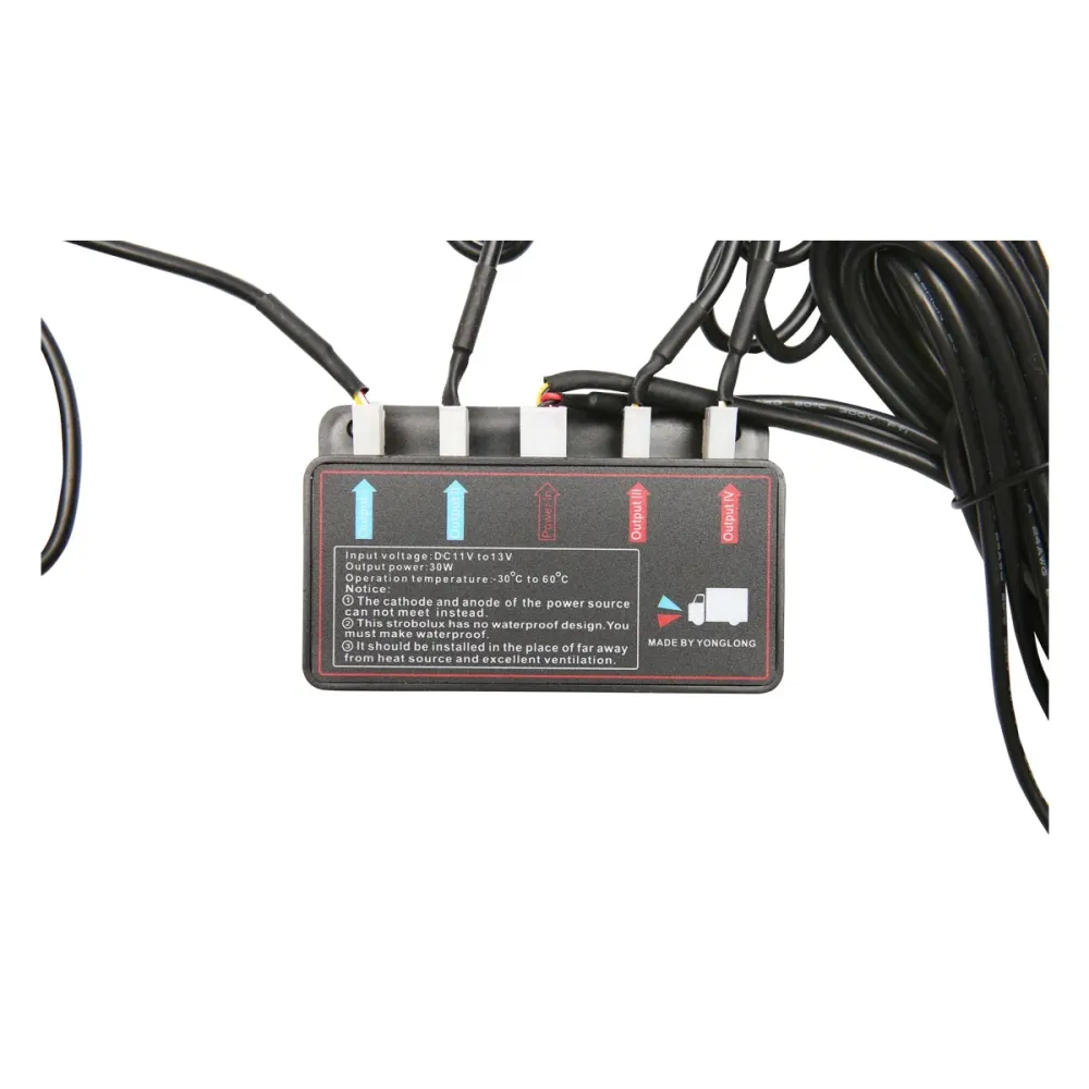 Комплект 8 стробоскопа с 4 LED, жълта светлина 12V Breckner Germany