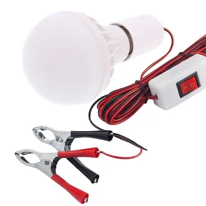 Подвижна работна LED лампа с клещи и ключ 12V 9W Carmotion