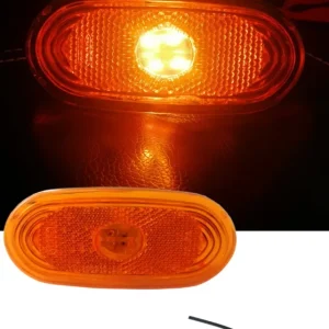 LED ЛЕД светодиоден габарит маркер токос жълт оранжев с 4 диода 12V за Мерцедес Спринтер Фолксваген Крафтер MERCEDES SPRIN...
