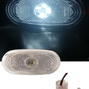 LED ЛЕД светодиоден габарит маркер токос бял оранжев с 4 диода 12V за Мерцедес Спринтер Фолксваген Крафтер MERCEDES SPRINT...