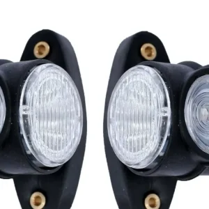 Комплект от 2бр LED Лед габарити светлини тип рогче за камион ремарке тир бус 12V/24V