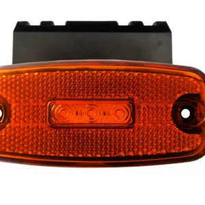 LED Маркер, Диоден Габарит, Токос, Оранжев, 12V-24V, Светлина За Камион, Бус, Ван, Ремарке, Каравана Нов Овална форма със...