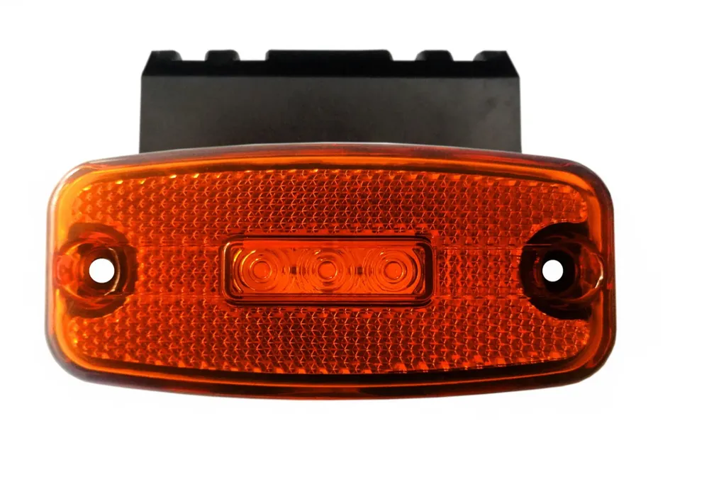 LED Маркер, Диоден Габарит, Токос, Оранжев, 12V-24V, Светлина За Камион, Бус, Ван, Ремарке, Каравана Нов Овална форма със...