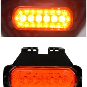 LED габарит маркер токос с 24 диода, 2 функции - оранжева светлина + мигач, 12V-24V - за камион бус ван каравана платформа...