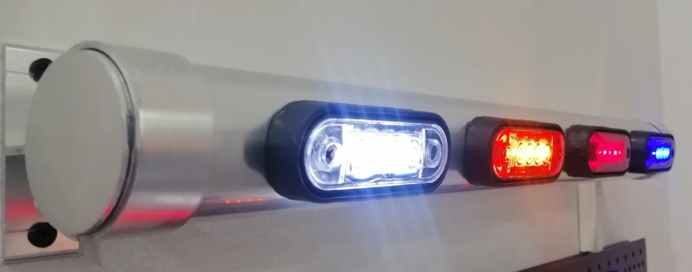 LED Маркер, Диоден Габарит, Токос, Оранжев, 12V-24V, Светлина За Камион, Бус, Ван, Ремарке, Каравана, Извит Гръб за Директ...
