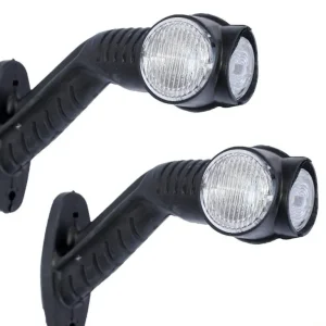 2бр Комплект LED Лед габарити светлини тип рогче за камион ремарке тир бус 12V/24V