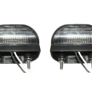 2 Броя Комплект LED Oсветление, Лед Плафон за Регистрационен Номер, 12V-24V, 75X45mm