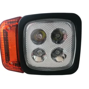 Десен LED Фар с Мигач, Подходящ за Трактор, Комбайн, Багер, Снегорин и др - 4 диода, 12W, 1000lm
