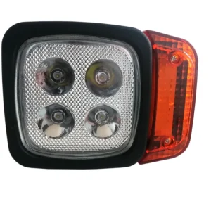 Ляв LED Фар с Мигач, Подходящ за Трактор, Комбайн, Багер, Снегорин и др - 4 диода, 12W, 1000lm