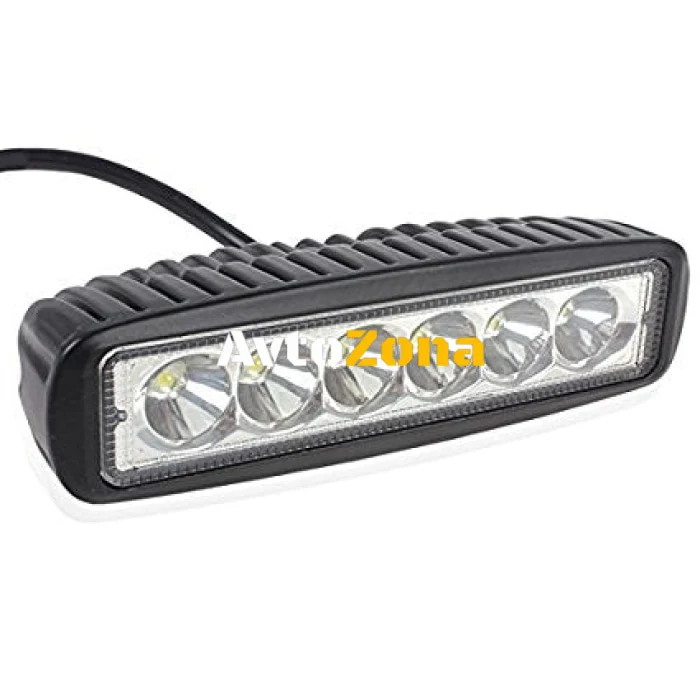 6 LED 18W Халоген Водоустойчива Светлина Работна Лампа 10-30V за Ролбар АТВ, Джип Разпръсната Светлина FLOOD