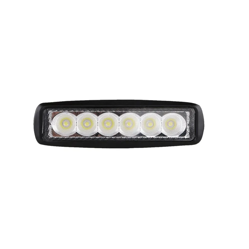 6 LED 18W Халоген Водоустойчива Светлина Работна Лампа 10-30V за Ролбар АТВ, Джип Разпръсната Светлина FLOOD