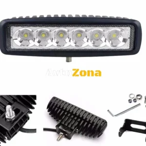 LED 18w халогенна дневна светлина работна лампа 12/24V за ролбар, джип, АТВ