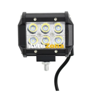 6 LED 18W Халогенна Водоустойчива Светлина Работна Лампа Flexzon 10-30V за Ролбар АТВ, Джип