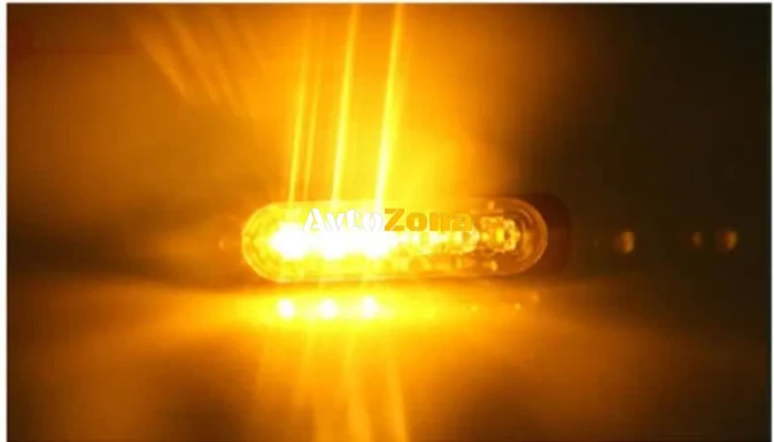 6 LED Аварийна Лампа За Пътна Помощ, Жълта Блиц Светлина, Мигаща!