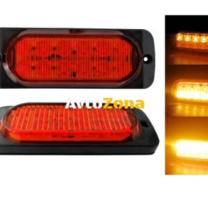 12 LED ЛЕД Аварийна Лампа За Пътна Помощ, Жълта Блиц Светлина, Мигаща!