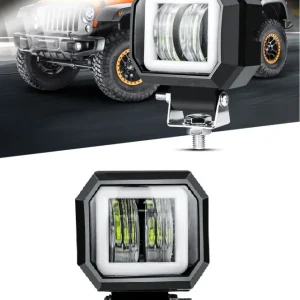 7D LED Халоген 7.6см Диодна Работна Лампа Диоден Фар Прожектор Задна Светлина 20W 1000lm 12V/24V