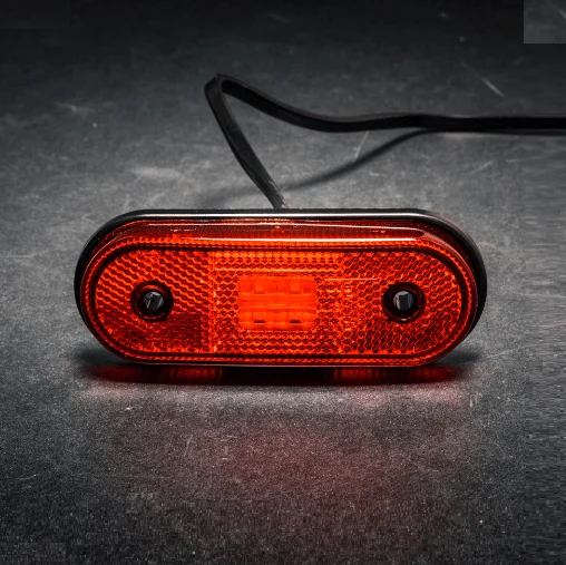 LED ЛЕД Светодиоден Водоустойчив Червен Габарит Маркер Токос 12 - 24V за камион бус ван пикап ремарке каравана платформа и...