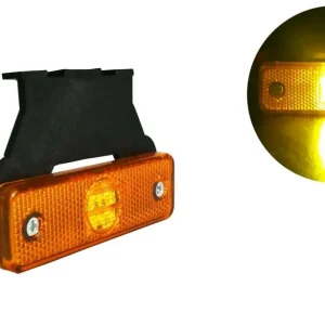 LED ЛЕД Светодиоден Оранжев Габарит Със Стойка, Маркер, Водоустойчив, 24V за камион, бус, ван, пикап, ремарке, каравана, п...