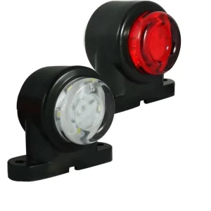 1 Брой LED мини светлини светлина тип рогче бяла + червена за камион бус ван ремарке платформа каравана 24V