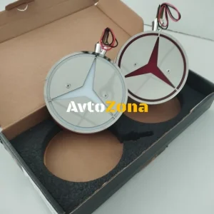 Комплект от 2бр Светодиодни LED Лед Габарити Обеци 24V бяло-червено Mer