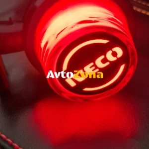 1 брой LED ЛЕД страничен габарит рогче 12 -24V оранжево - червено “old school” Неон Ефект с лого Iv