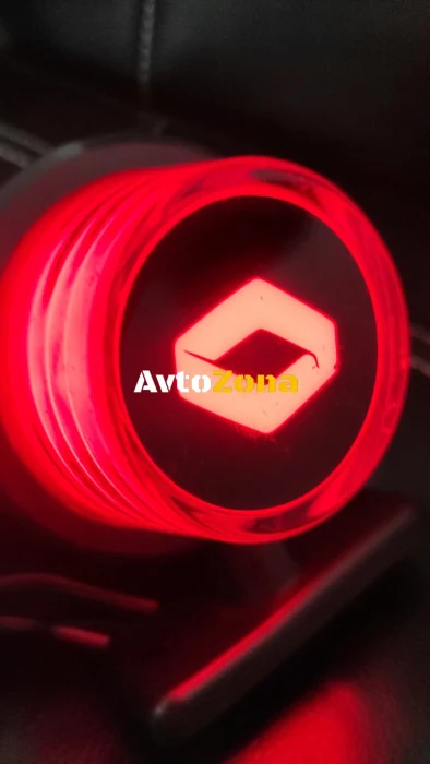 1 брой LED ЛЕД страничен габарит рогче 12 -24V оранжево - червено “old school” Неон Ефект с лого RNT