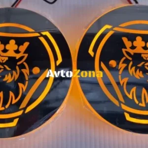 Комплект от 2бр Светодиодни LED Лед Габарити Обеци 24V оранжево-червено SCA