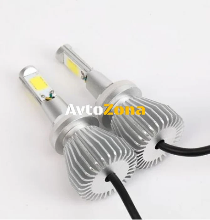 2бр. Комплект ЛЕД LED 24W 3000lm диодни Крушки H7 12V 24V