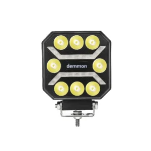 Универсална мощна LED ЛЕД диодна лампа халоген бяла светлина 27W 12V - 24V за камион трактор ролбар АТВ джип земеделски и...