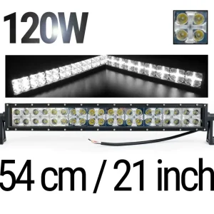 54 См Led Bar Лед Диоден Бар Прожектор Дневна Светлина CROSS DRL 120W 12V 24V