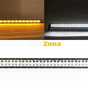 80 См Led Bar Лед Диоден Бар Прожектор Бяла и Оранжева, Жълта Светлина, Блиц, Флаш, CROSS DRL 180W 12V 24V