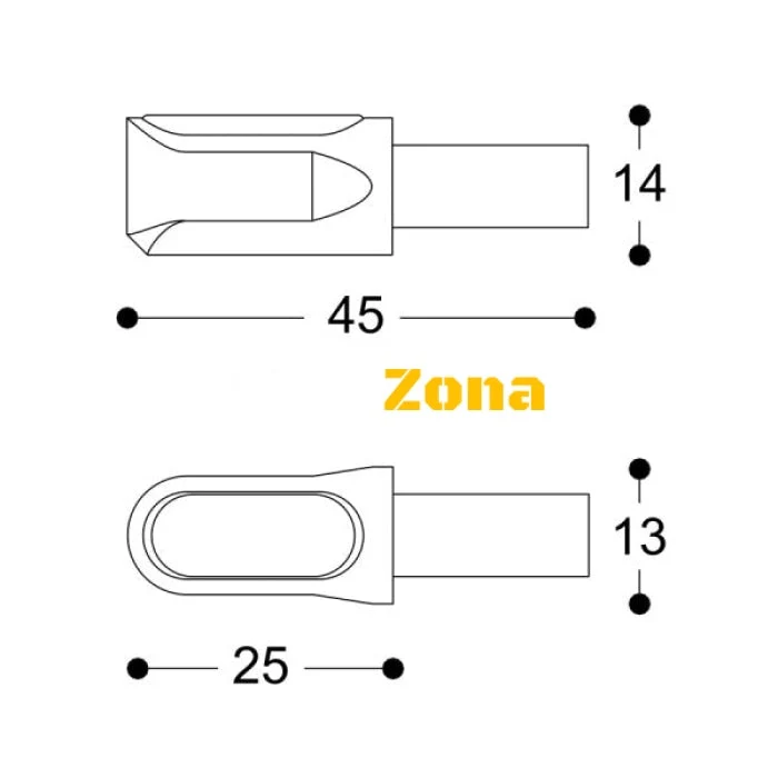 LED мото мигачи BARRACUDA M-LED B-LUX