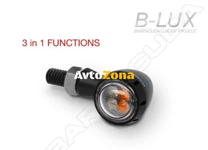 LED мото мигачи BARRACUDA S-LED 3 B-LUX BLACK