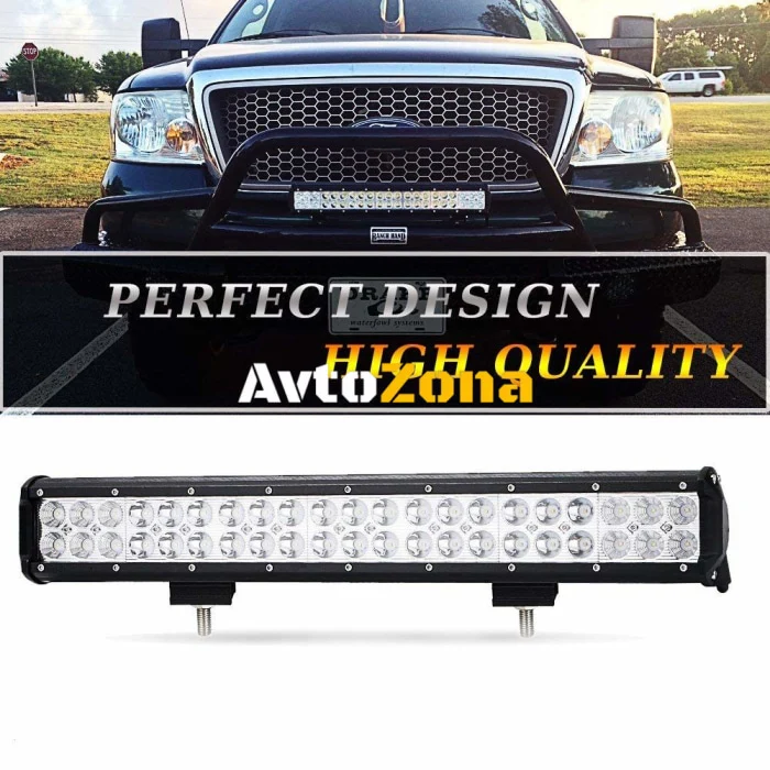 50 См Мощен LED бар с Комбинирана Combo светлина 126W 42 LED 12V 24V АТВ, Джип, 4х4, Offroad