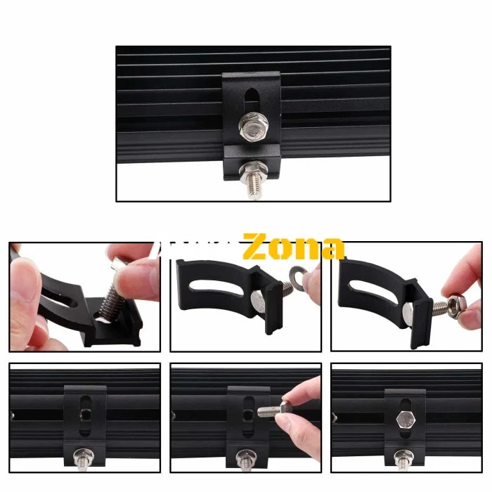 37 См Мощен LED бар с Комбинирана Combo светлина 90W 30 LED 12V 24V АТВ, Джип, 4х4, Offroad
