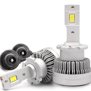 Комплект от 2 броя LED ЛЕД диодни крушки D2S за xenon 12-24V 50000lm Canbus без грешки 6000K