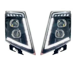 Комплект LED Фарове с DRL дневна светлина къси-дълги, мигач за камион Volvo FH13 FH16 FM460 FH500 - 24V