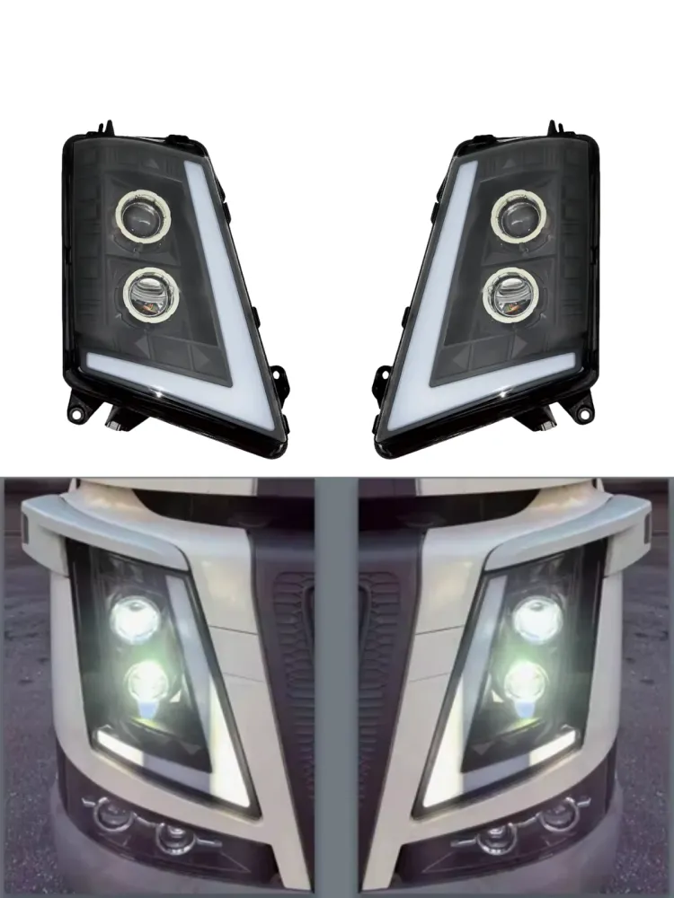 Ляв LED Фар с къси, дълги и дневни DRL светлини за VOLVO FH4 / FM4 2012+ OEM: 21221130, 22239219, 22239254