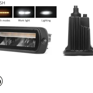 LED комбиниран халоген Flexzon / работна лампа с бял DRL и предупредителна светлина R65, за вграждане, 4 функции, IP65/67K...