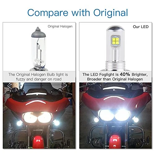 Комплект от 2 броя ЛЕД LED крушки за фарове H4 Х4 HS1 2V-24V Бели 6000k