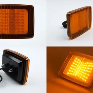 LED оранжев сигнален габарит с 70 LED диода, 12-24V