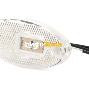 LED Светодиоден Габарит, Бял, Е-Mark, 12V-24V