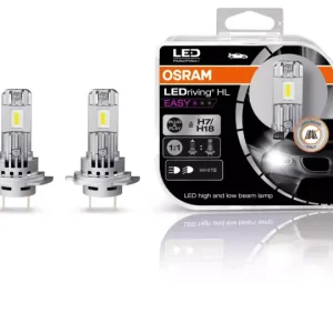Комплект LED крушки Osram H7/H18 LEDriving HL EASY за фарове 12V – Лесен монтаж, висока яркост
