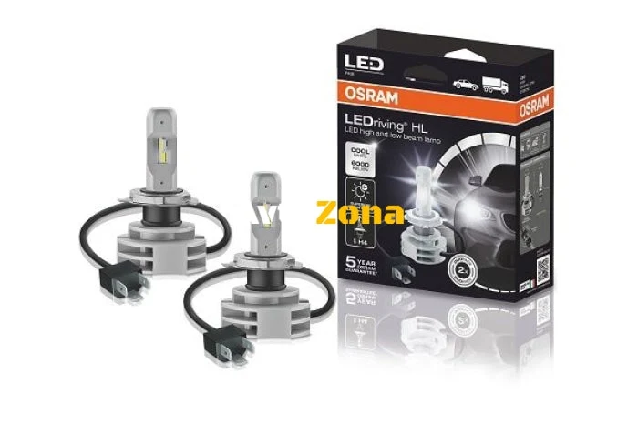 Комплект 2 бр. LED крушки за фар Osram H4 LEDriving HL New Generation 9726CW 14W, 6000K, без вентилатор