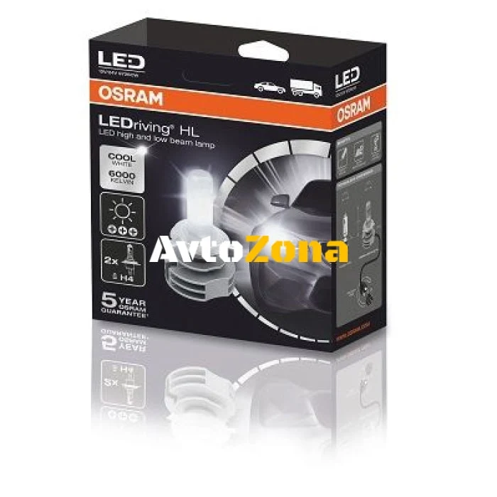 Комплект 2 бр. LED крушки за фар Osram H4 LEDriving HL New Generation 9726CW 14W, 6000K, без вентилатор