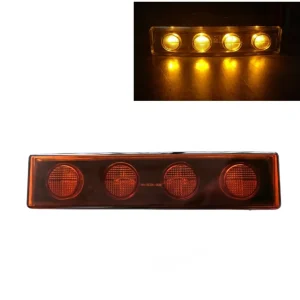 1бр Оранжев преден габарит LED сенник маркер за Скания Scania - 180mm x 40 mm + букса