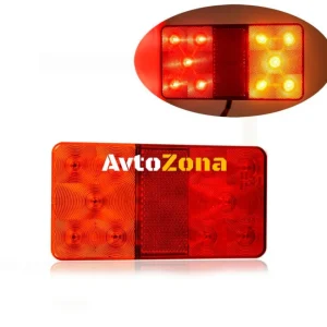 LED Лед Диоден Стоп, Slim, 12V, 150мм x 80мм, За Камион, Ремарке, Бус