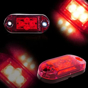 LED Диоден Габарит,Червен Цвят, Маркер, 4 SMD Диода, 12V