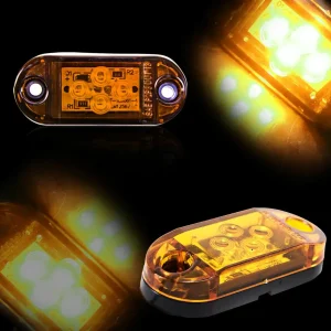 LED Диоден Габарит, Жълт Цвят, Маркер, 4 SMD Диода, 24V