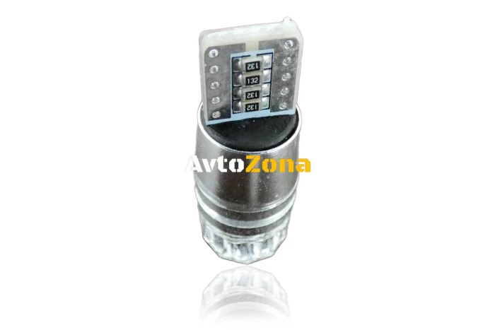 LED Лед Диодн Крушк За Габарит, Т10 W5W, COB 8-Core, 12V , Canbus - Error free , Без грешки, Бяла и Синя Светлина